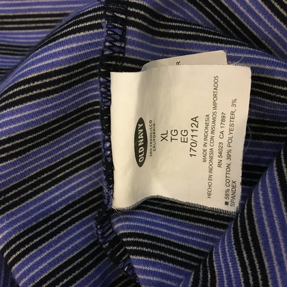 Old Navy ¾ Sleeve Blue & Black Stripe Sheath Dress - Picture 8 of 9